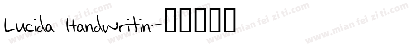 Lucida Handwritin字体转换